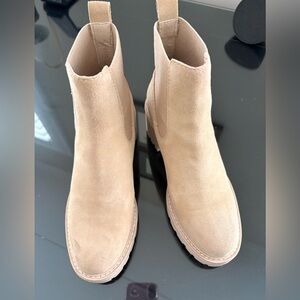 Dolce Vita Beige Ankle Booties